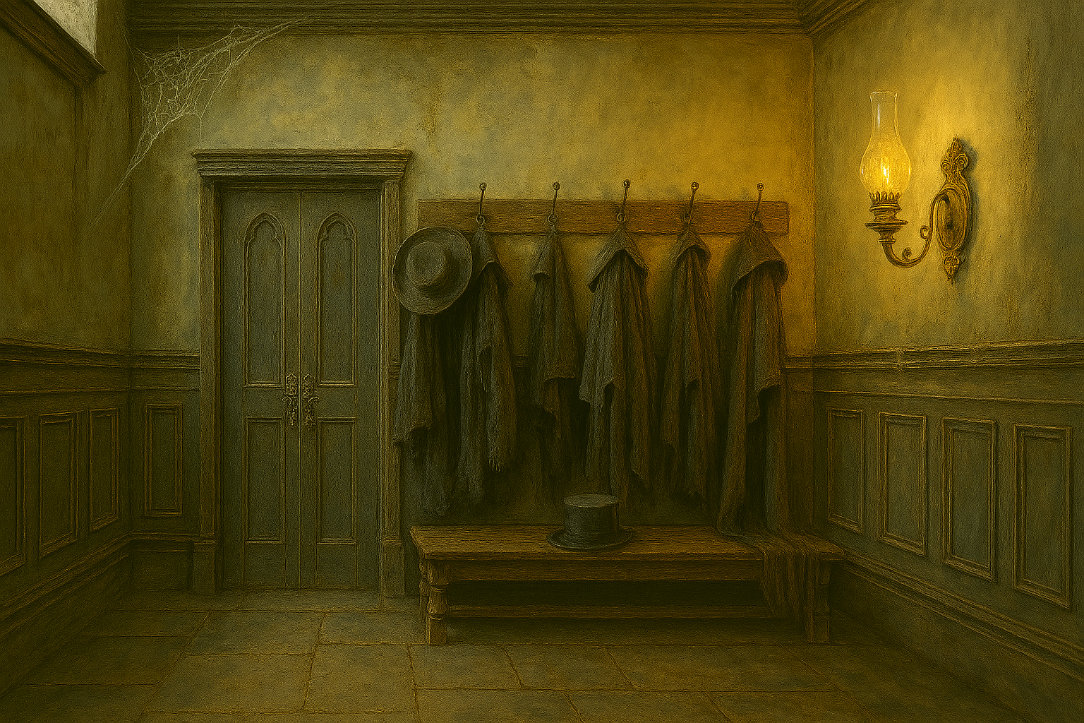 A View of the Cloak Room In the House